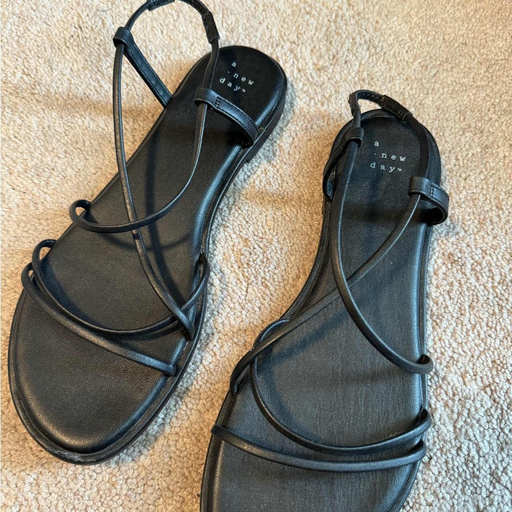 black sandals!